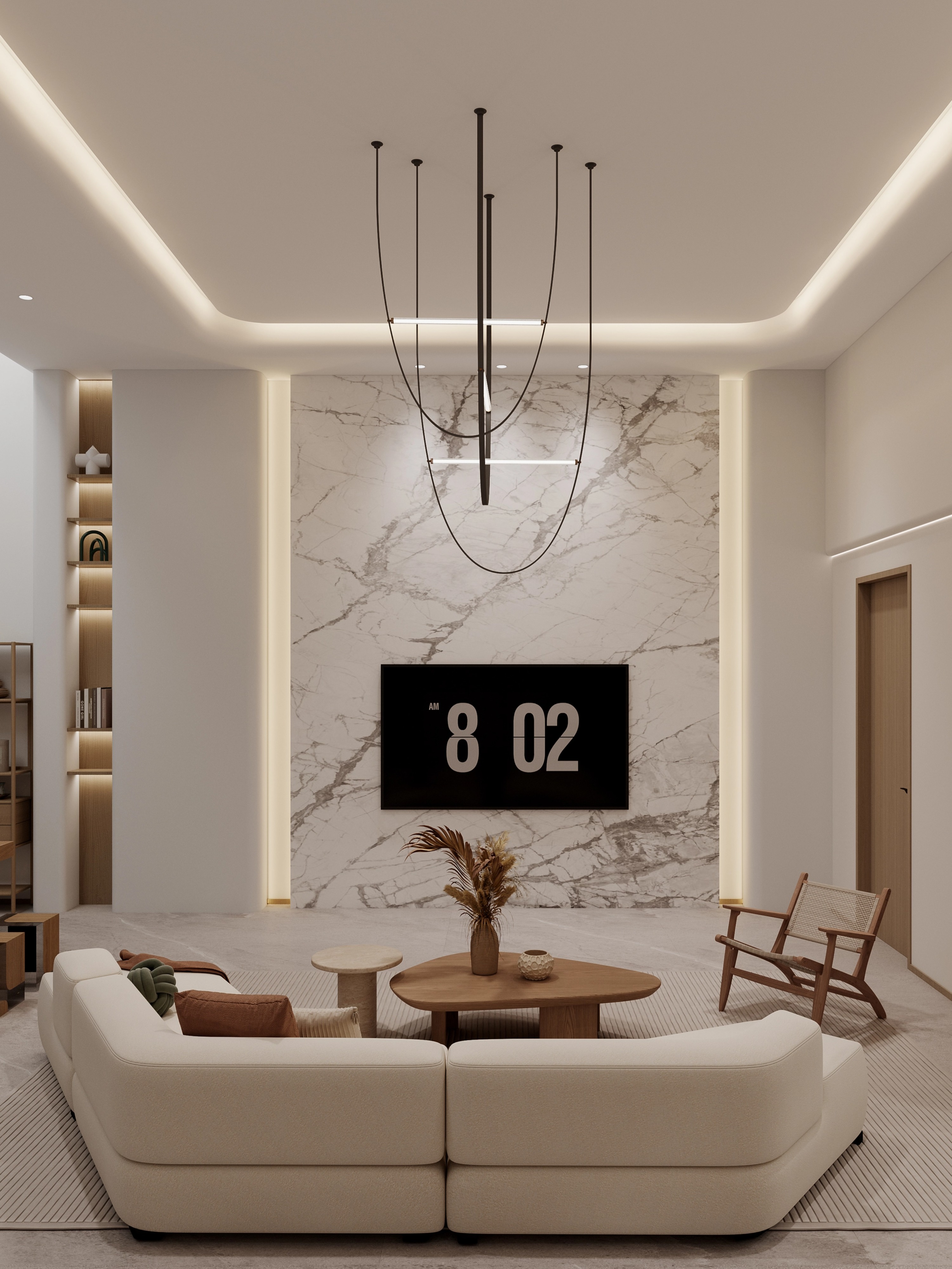 高级与舒适共鸣，270㎡现代风别墅诠释生活艺术范式